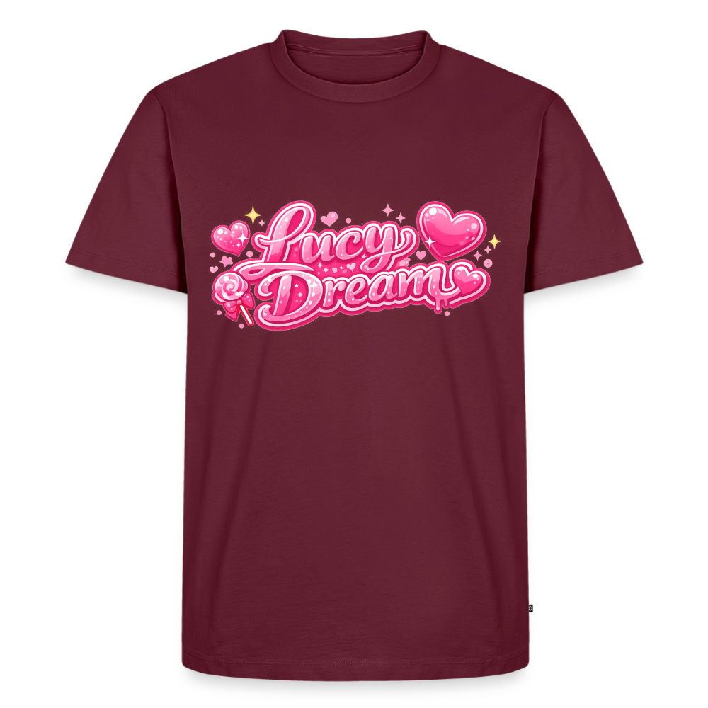 Lucy Dream Fan T-Shirt für Herren (Classic Fit) - burgunderrot - burgundy