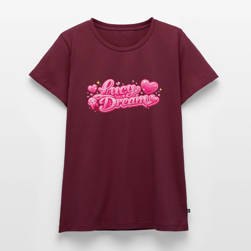 Lucy Dream Premium Fan T-Shirt (Frauen) - burgunderrot - burgundy