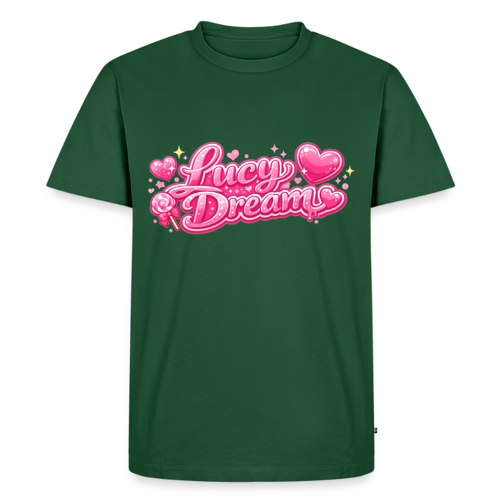 Lucy Dream Fan T-Shirt für Herren (Classic Fit) - flaschengrün - bottle green