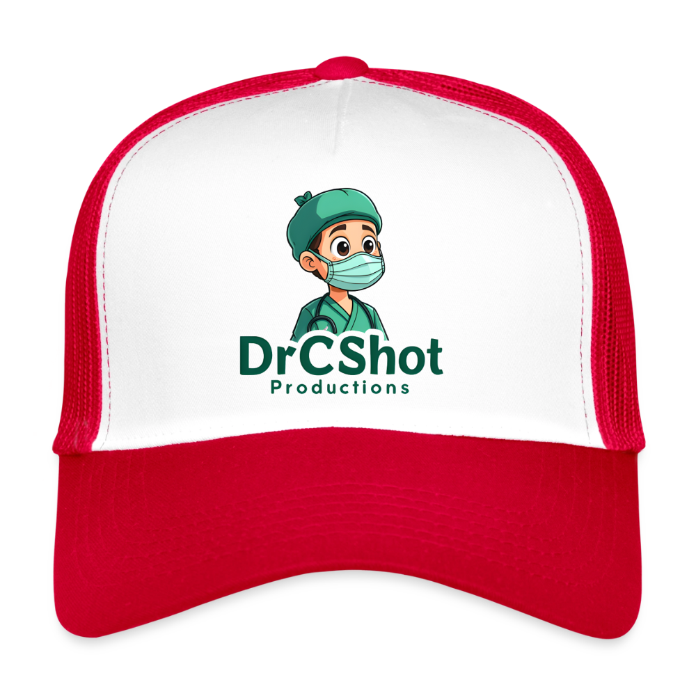 DrCShot Fan Trucker Cap - weiß/rot - white/red