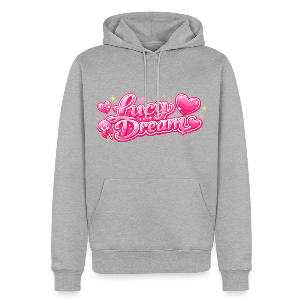 Lucy Dream Premium Fan Hoodie (Männer) - grau meliert - heather grey
