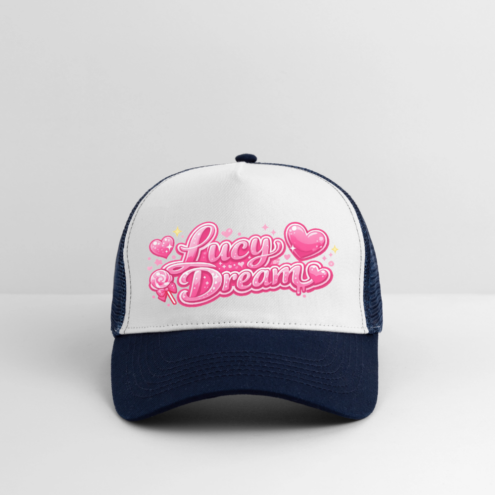 Lucy Dream Fan Trucker Cap - weiß/navy - white/navy