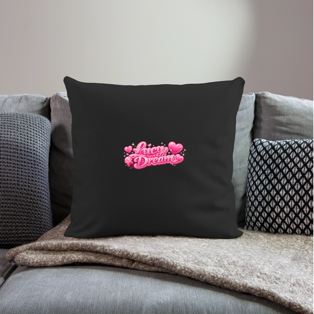 Lucy Dream Fan Kissenbezug (45x45 cm) - black