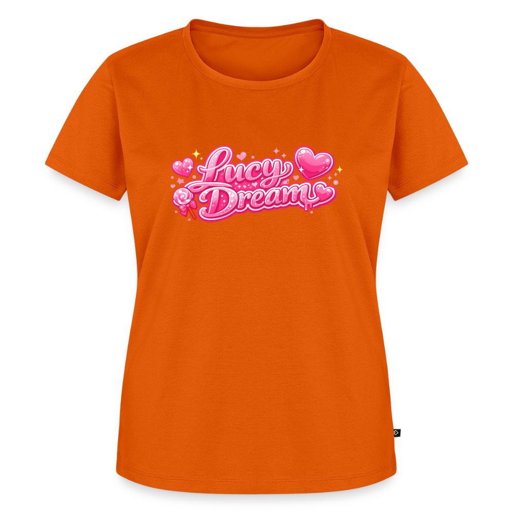 Lucy Dream Premium Fan T-Shirt (Frauen) - orange - orange 