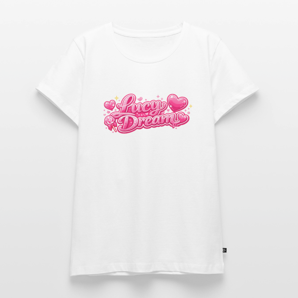 Lucy Dream Premium Fan T-Shirt für Damen - white