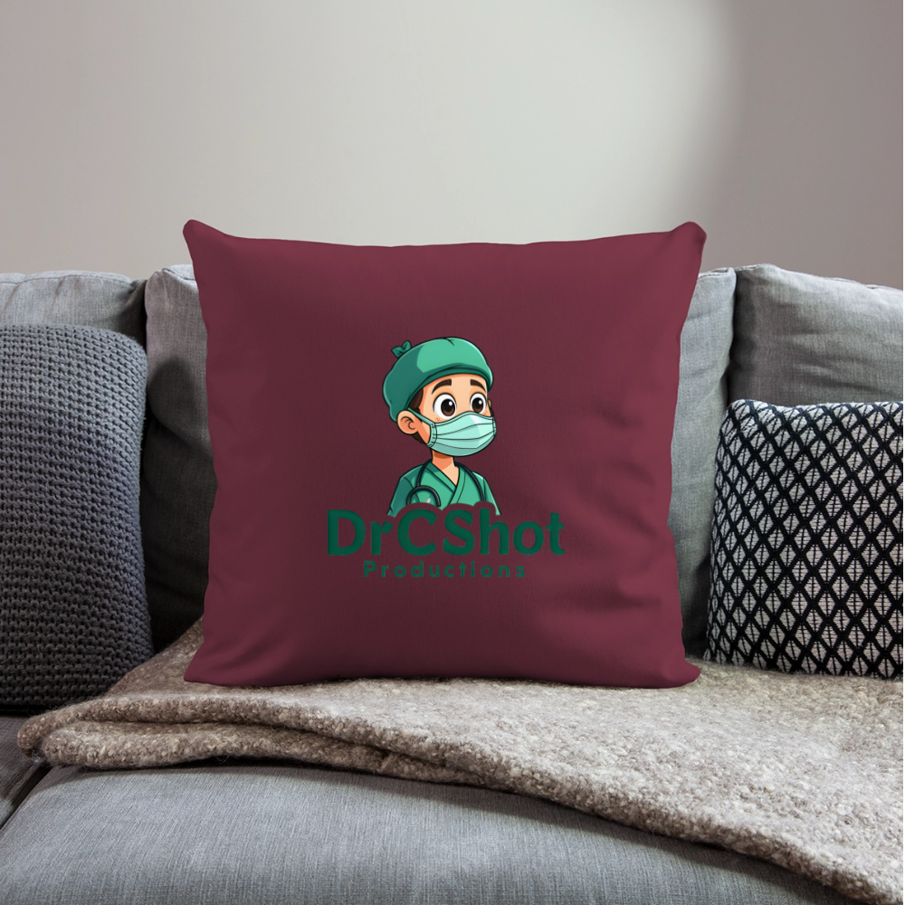 DrCShot Fan Kissenbezug (45x45 cm) - burgunderrot - burgundy