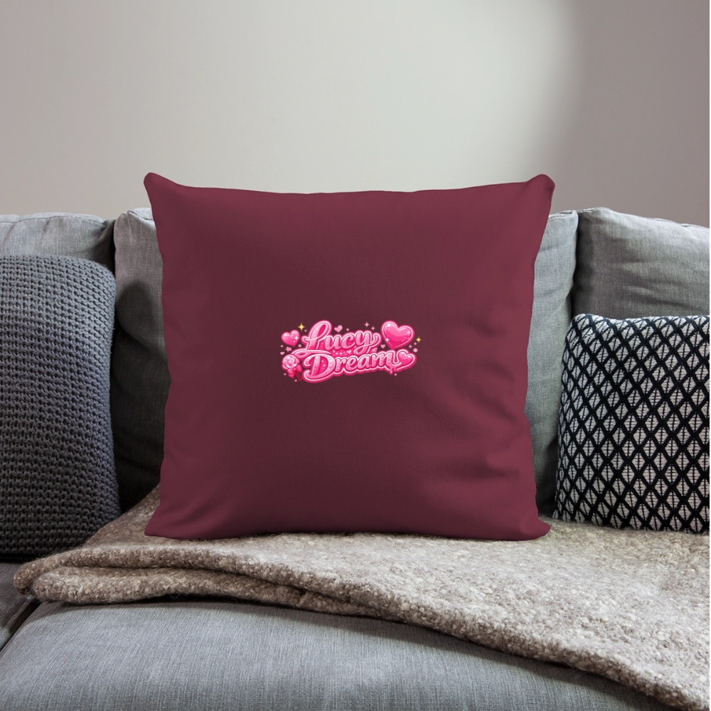 Lucy Dream Fan Kissenbezug (45x45 cm) - burgundy