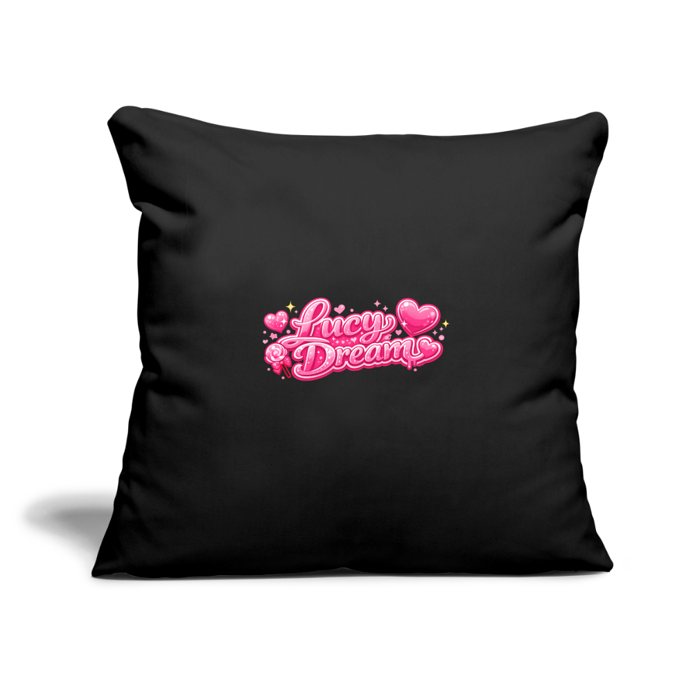 Lucy Dream Fan Kissenbezug (45x45 cm) - black