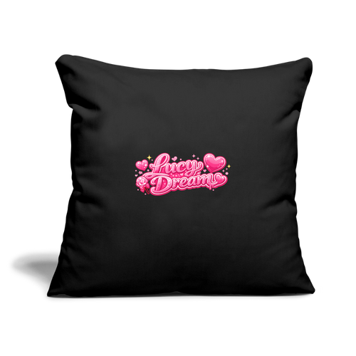 Lucy Dream Fan Kissenbezug (45x45 cm) - black