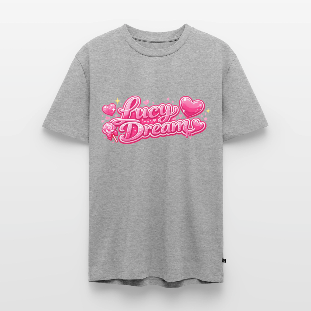 Lucy Dream Fan T-Shirt für Herren (Classic Fit) - grau meliert - heather grey