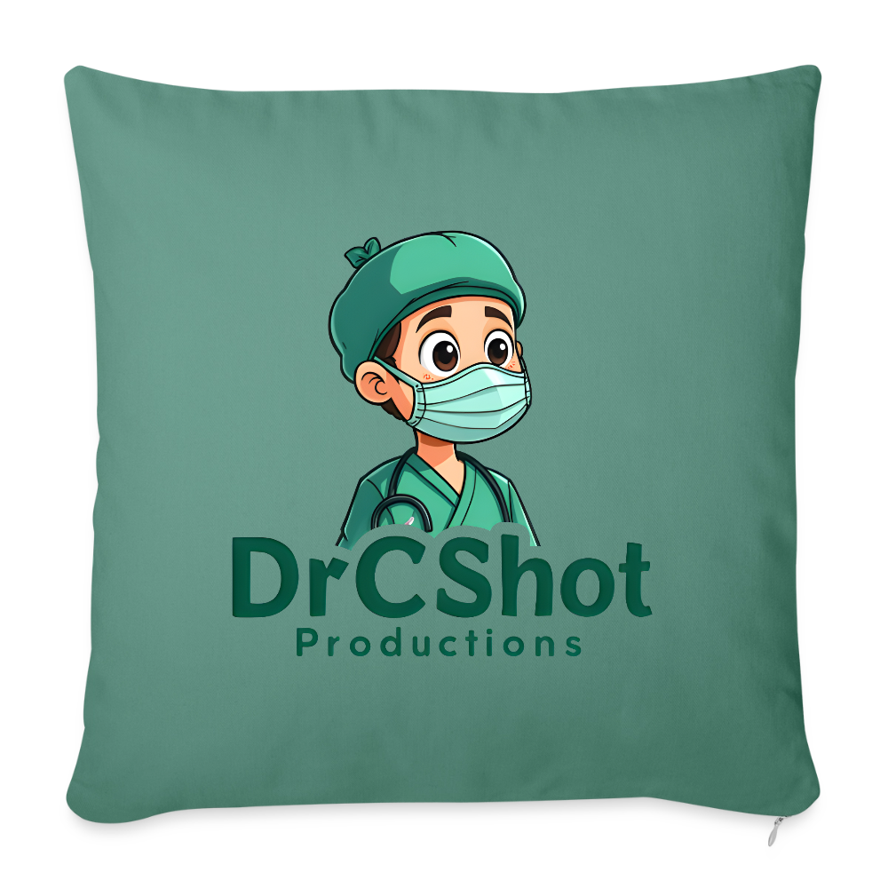 DrCShot Fan Kissenbezug (45x45 cm) - tannengrün - cypress green