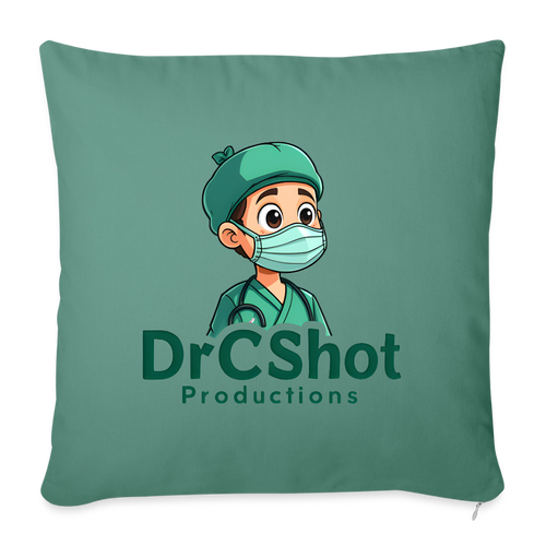 DrCShot Fan Kissenbezug (45x45 cm) - tannengrün - cypress green