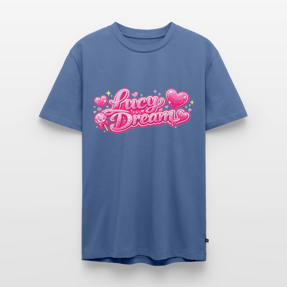 Lucy Dream Fan T-Shirt für Herren (Classic Fit) - taubenblau - stone blue