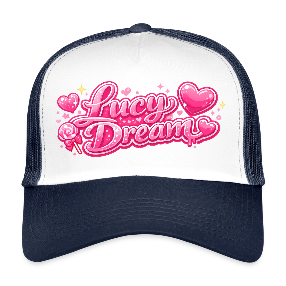 Lucy Dream Fan Trucker Cap - weiß/navy - white/navy