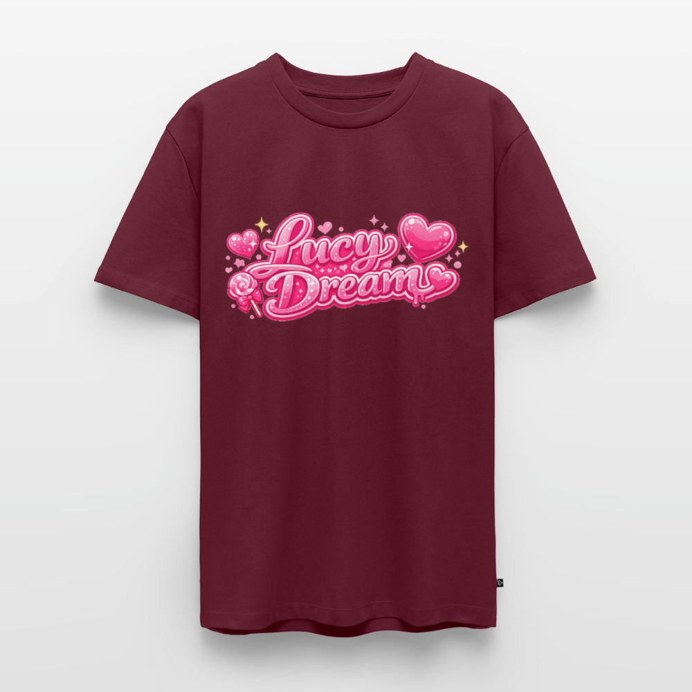 Lucy Dream Fan T-Shirt für Herren (Classic Fit) - burgunderrot - burgundy