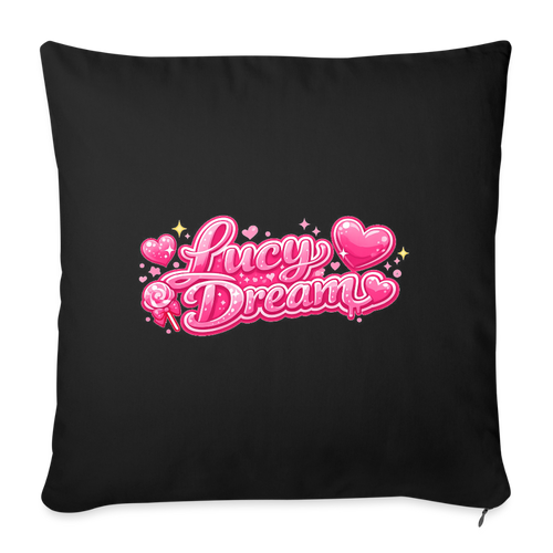Lucy Dream Fan Kissenbezug (45x45 cm) - black