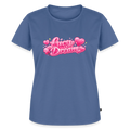 Lucy Dream Premium Fan T-Shirt (Frauen) - taubenblau - stone blue