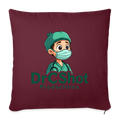 DrCShot Fan Kissenbezug (45x45 cm) - burgunderrot - burgundy