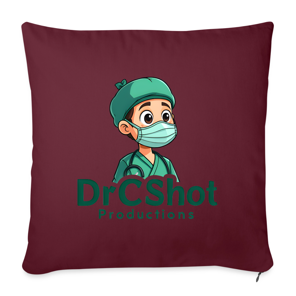DrCShot Fan Kissenbezug (45x45 cm) - burgunderrot - burgundy
