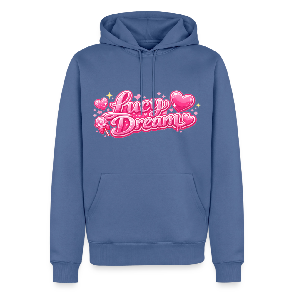 Lucy Dream Premium Fan Hoodie (Männer) - taubenblau - stone blue