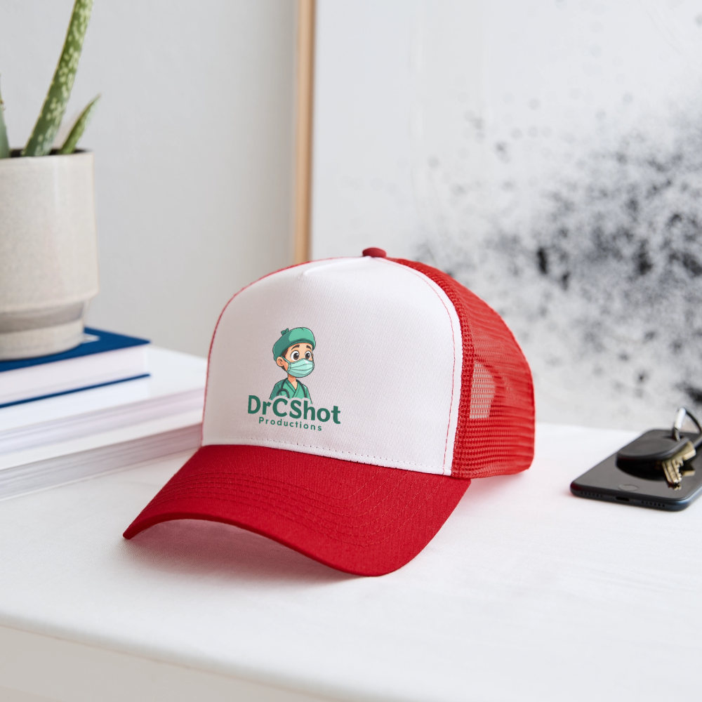 DrCShot Fan Trucker Cap - weiß/rot - white/red