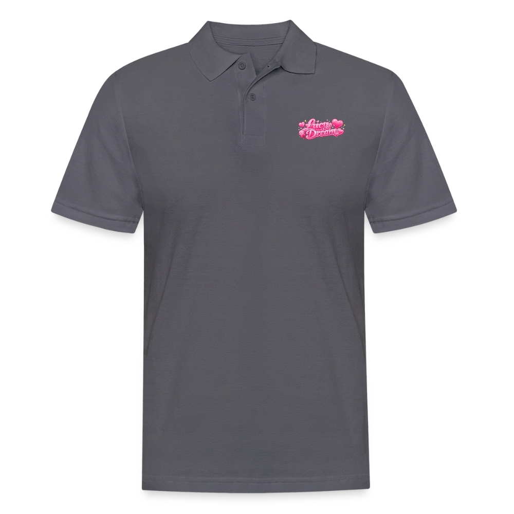Lucy Dream Fan Polo-Shirt für Herren - charcoal grey