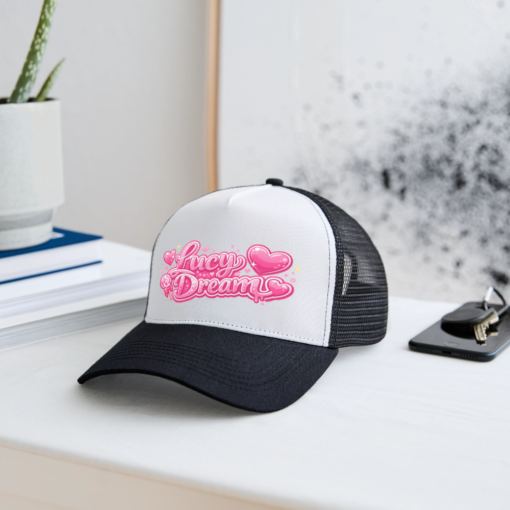 Lucy Dream Fan Trucker Cap - weiß/schwarz - white/black
