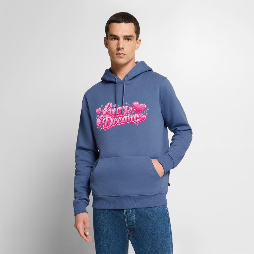 Lucy Dream Premium Fan Hoodie (Männer) - taubenblau - stone blue