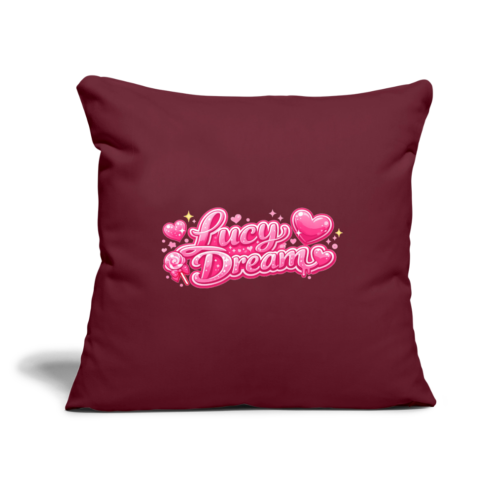 Lucy Dream Fan Kissenbezug (45x45 cm) - burgunderrot - burgundy