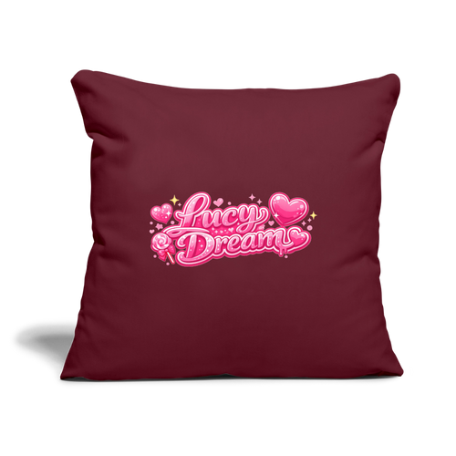 Lucy Dream Fan Kissenbezug (45x45 cm) - burgunderrot - burgundy