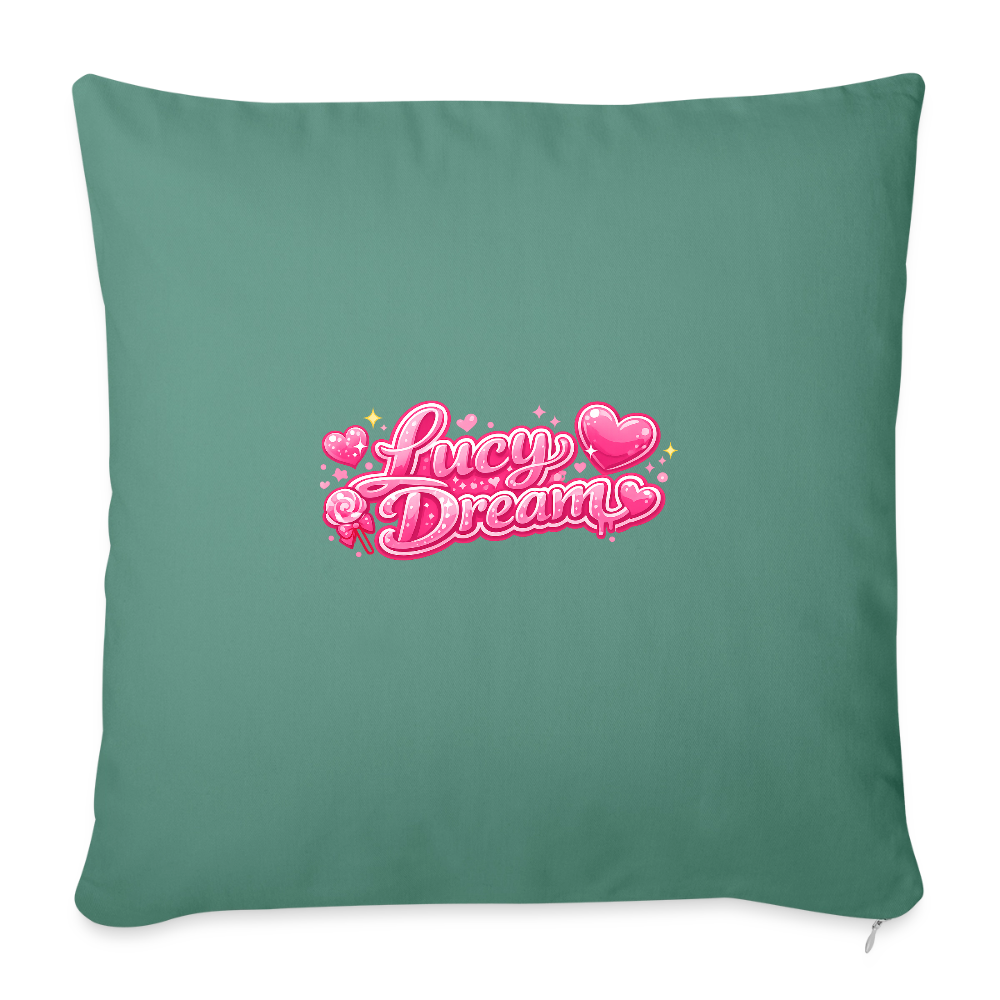 Lucy Dream Fan Kissenbezug (45x45 cm) - cypress green