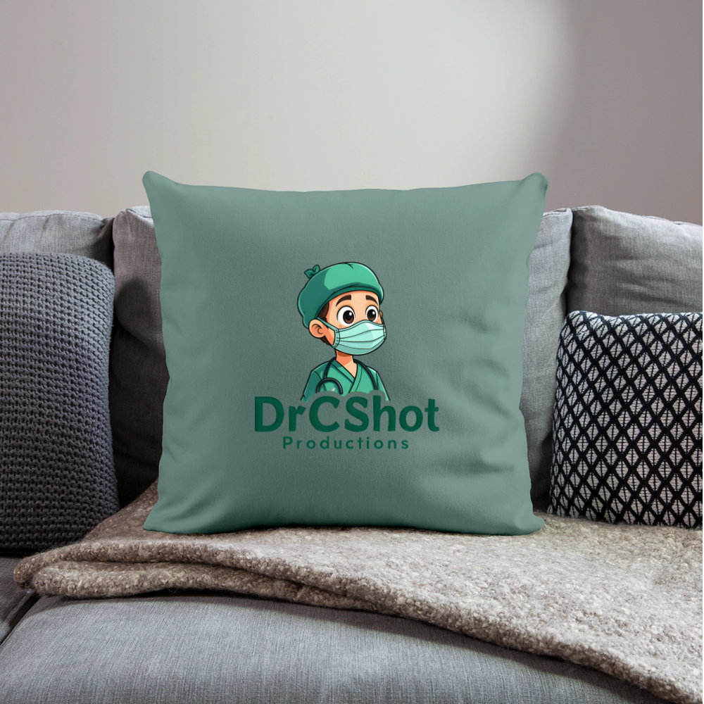 DrCShot Fan Kissenbezug (45x45 cm) - tannengrün - cypress green