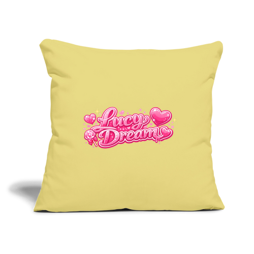 Lucy Dream Fan Kissenbezug (45x45 cm) - hellgelb - washed yellow
