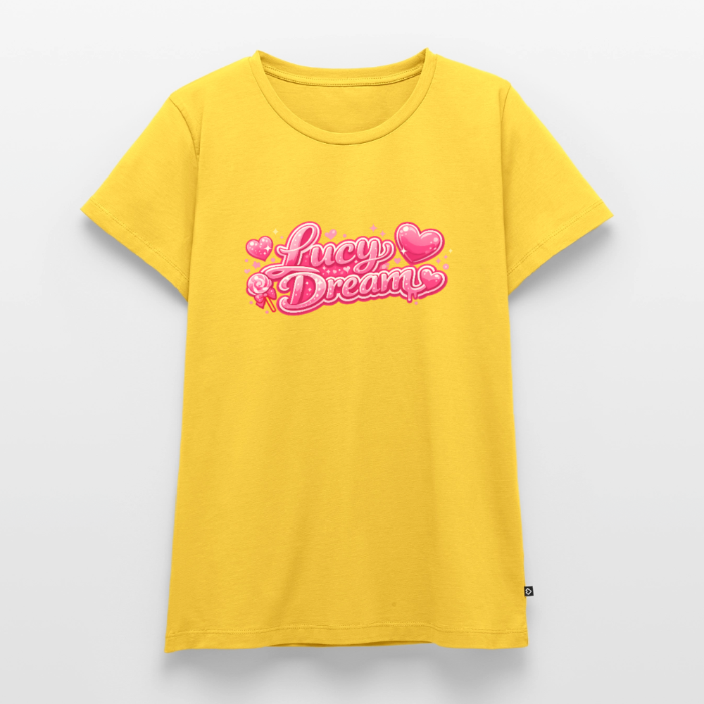 Lucy Dream Premium Fan T-Shirt für Damen - sun yellow
