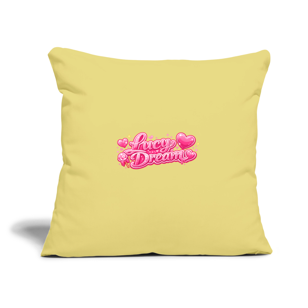 Lucy Dream Fan Kissenbezug (45x45 cm) - washed yellow