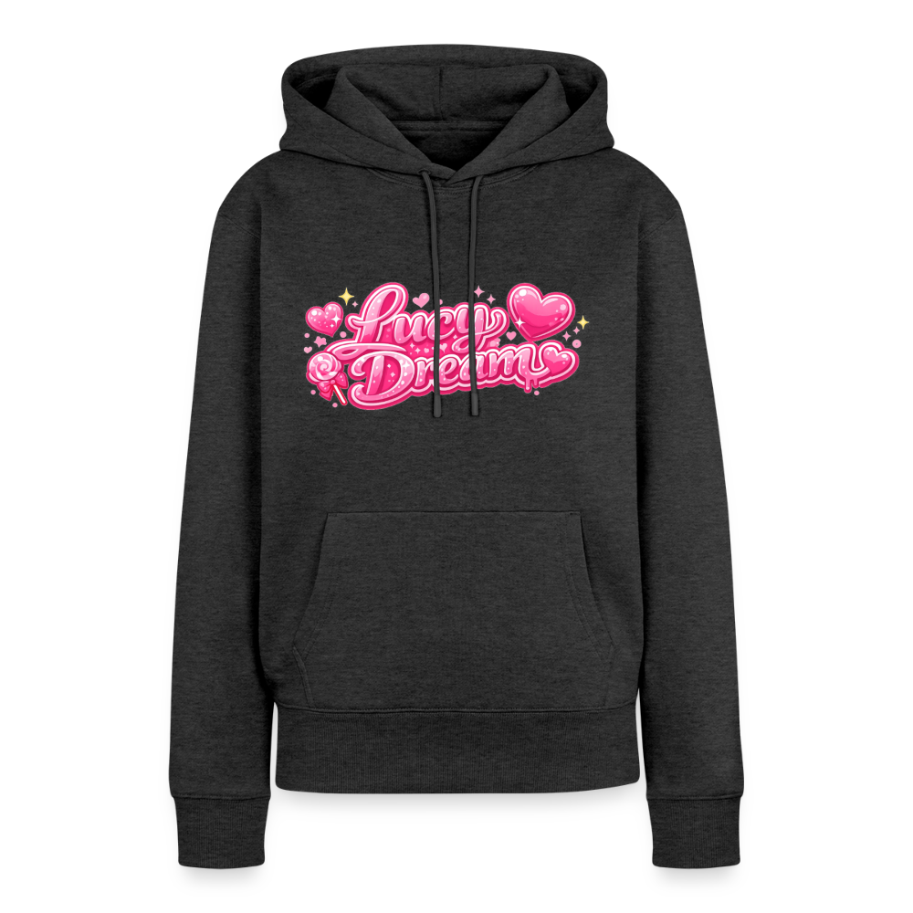Lucy Dream Premium Fan Hoodie (Frauen) - anthrazit meliert - heather anthracite