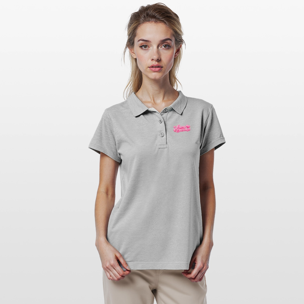 Lucy Dream Fan Polo-Shirt für Damen - heather grey