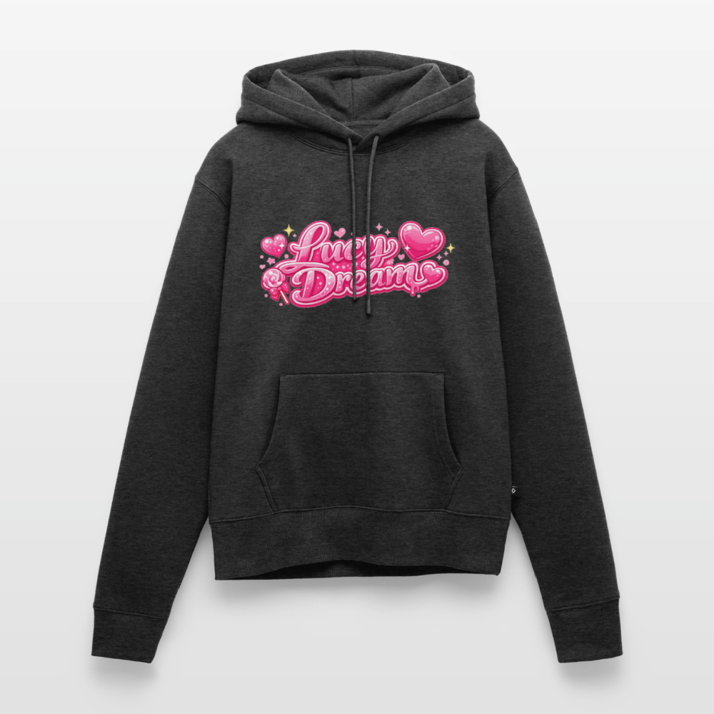 Lucy Dream Premium Fan Hoodie (Frauen) - anthrazit meliert - heather anthracite