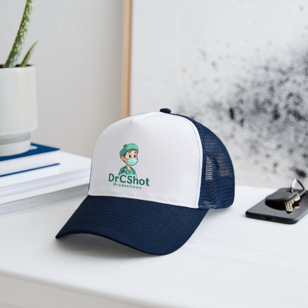 DrCShot Fan Trucker Cap - weiß/navy - white/navy