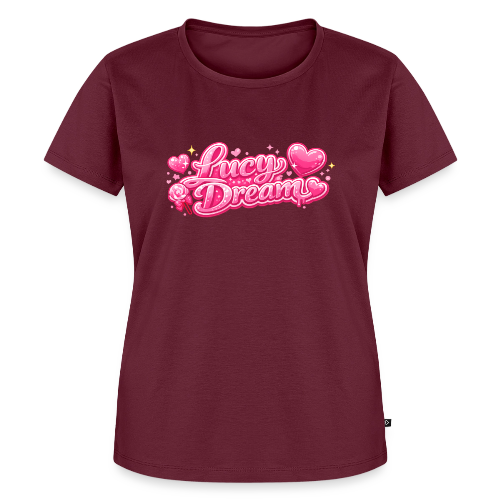 Lucy Dream Premium Fan T-Shirt (Frauen) - burgunderrot - burgundy