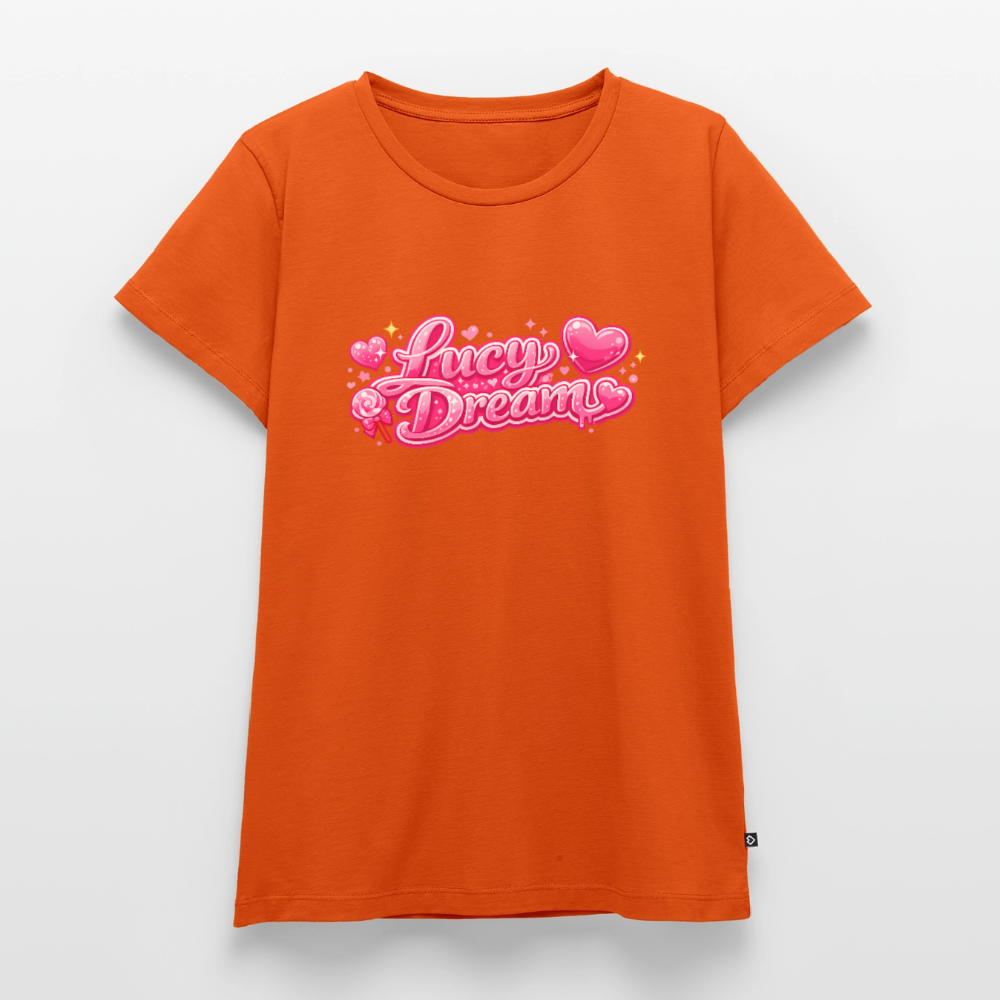 Lucy Dream Premium Fan T-Shirt (Frauen) - orange - orange 