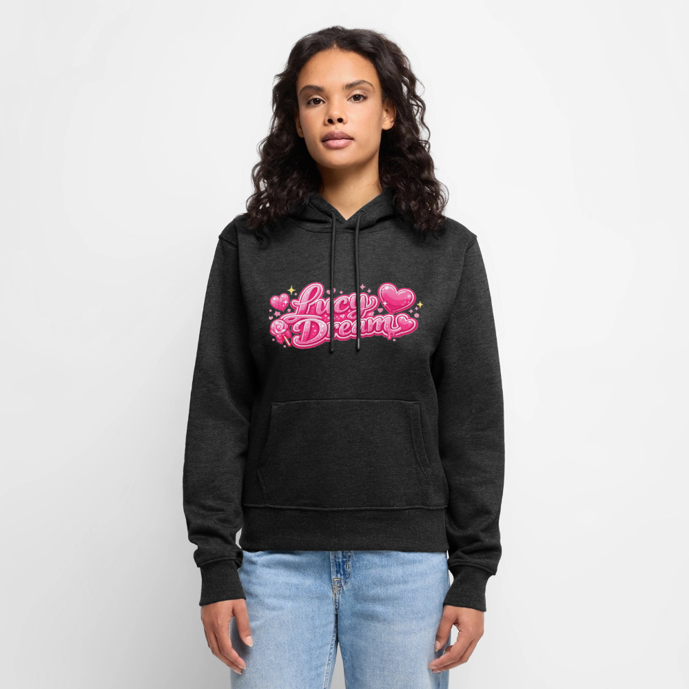 Lucy Dream Premium Fan Hoodie (Frauen) - anthrazit meliert - heather anthracite