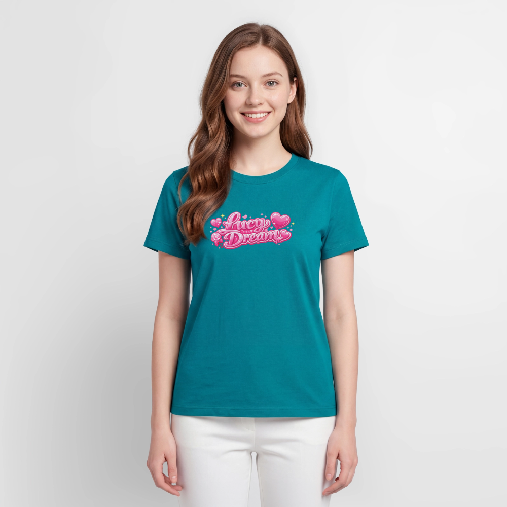 Lucy Dream Premium Fan T-Shirt (Frauen) - petrol - petrol