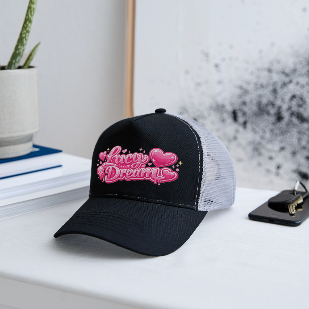 Lucy Dream Fan Trucker Cap - schwarz/steingrau - black/stone grey