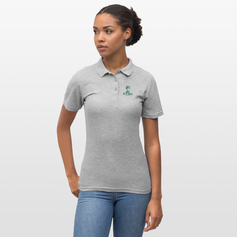 DrCShot Fan Polo-Shirt (Frauen) - grau meliert - heather grey