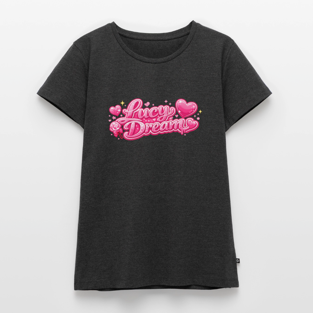 Lucy Dream Premium Fan T-Shirt für Damen - heather anthracite