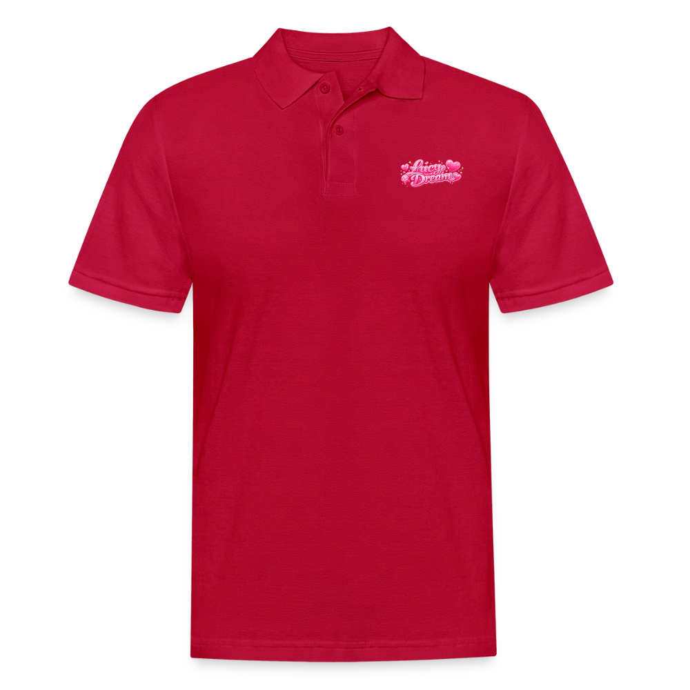 Lucy Dream Fan Polo-Shirt (Männer) - rot - cherry red