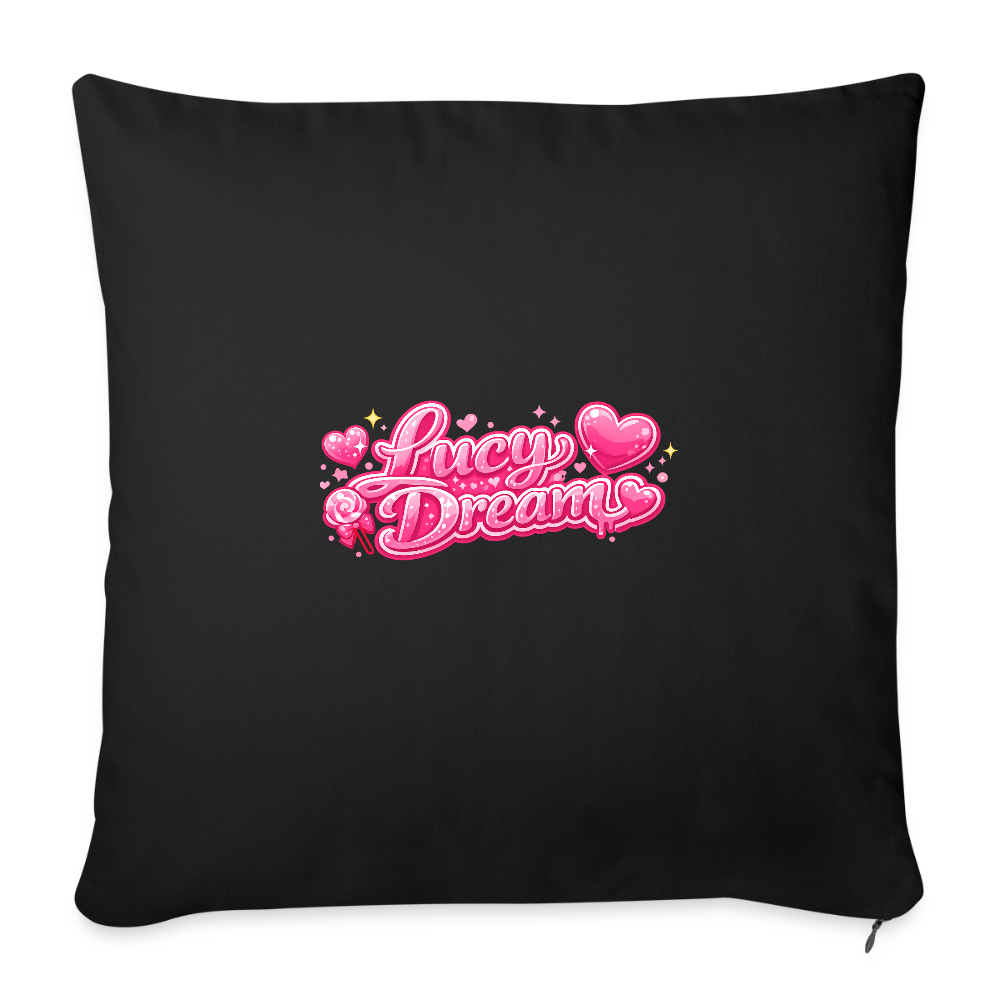 Sofa pillowcase 17,3'' x 17,3'' (45 x 45 cm) - black