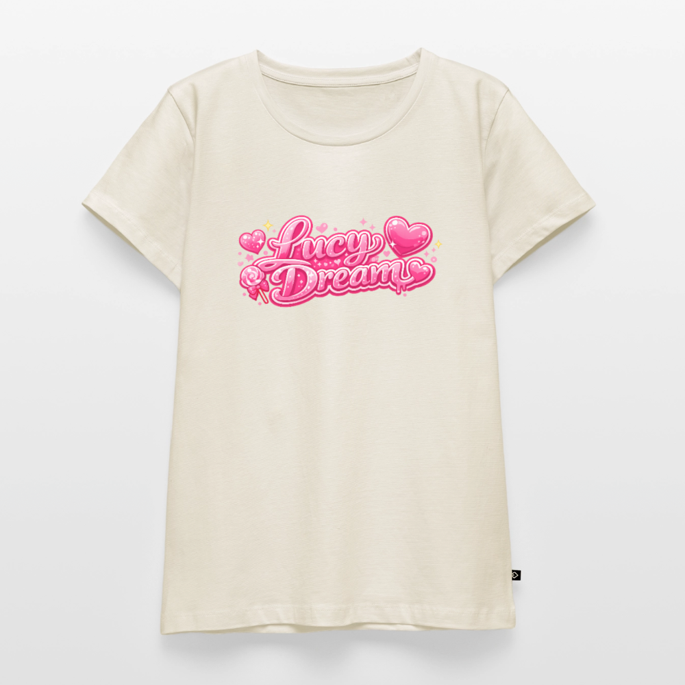 Lucy Dream Premium Fan T-Shirt für Damen - off white