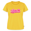 Lucy Dream Premium Fan T-Shirt (Frauen) - sonnengelb - sun yellow